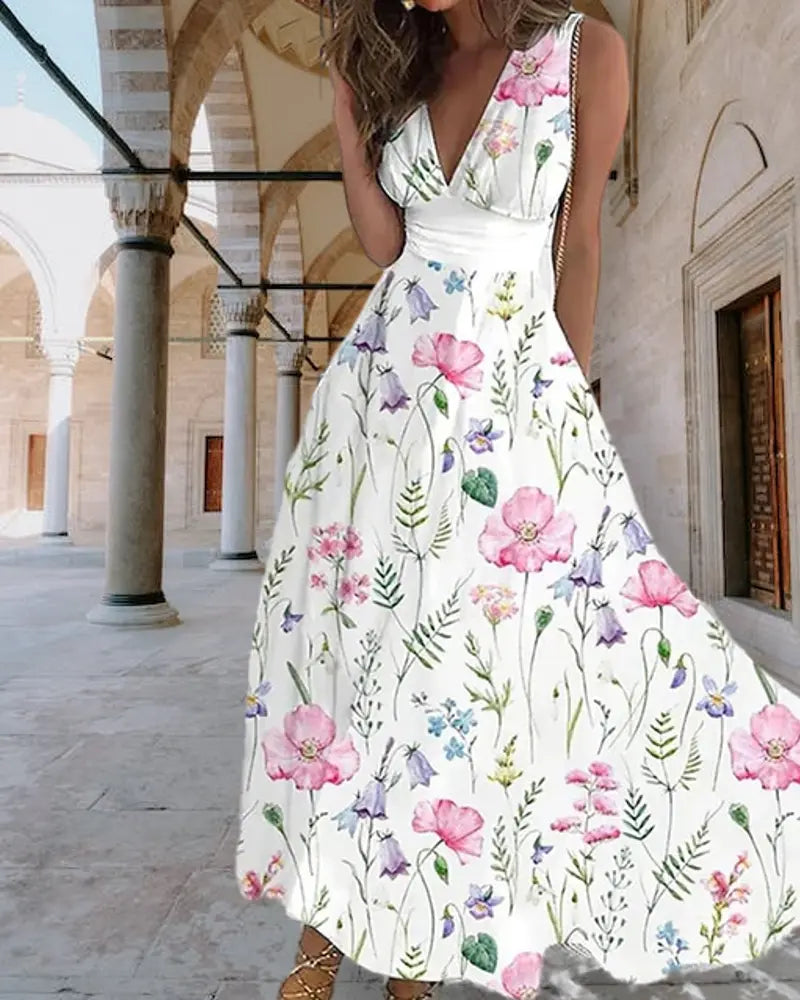 Floral Elegant Party Long Dress