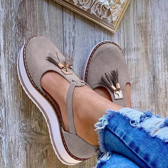 Women Flat Shoes Thick Sole Platform Shoes