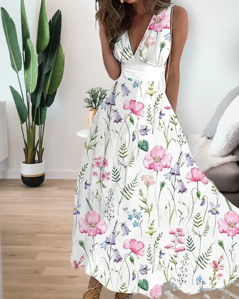 Floral Elegant Party Long Dress