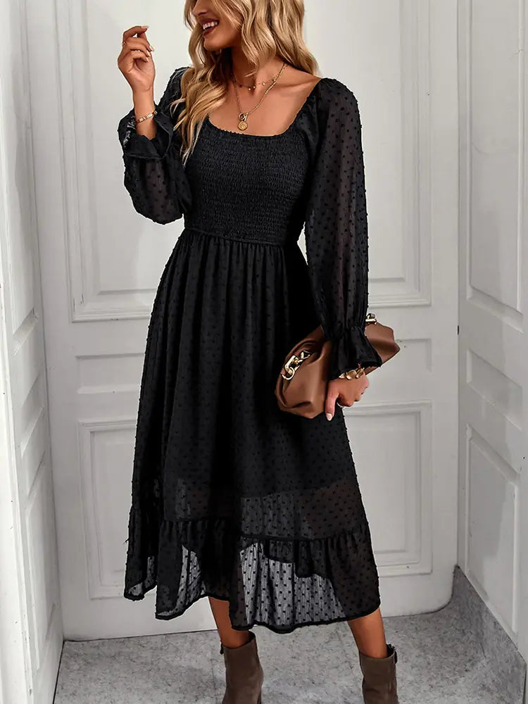 GAOVOT Ruffle Dress