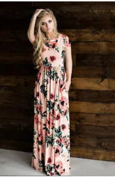 Bohemian Printed Maxi Long Dress