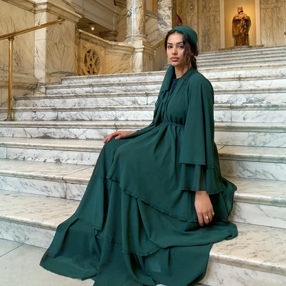 Luxury Chiffon Abaya Dress