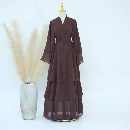 Luxury Chiffon Abaya Dress