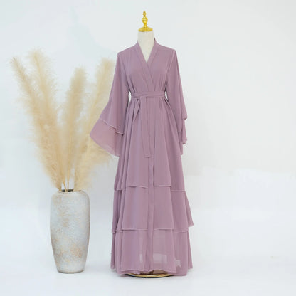 Luxury Chiffon Abaya Dress