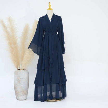 Luxury Chiffon Abaya Dress