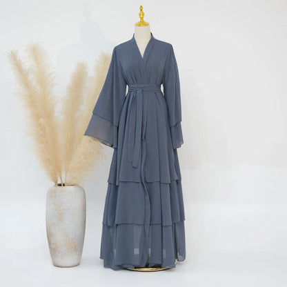 Luxury Chiffon Abaya Dress