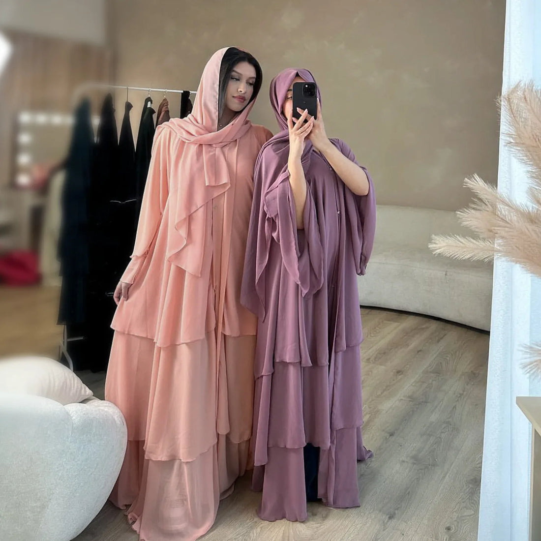 Luxury Chiffon Abaya Dress