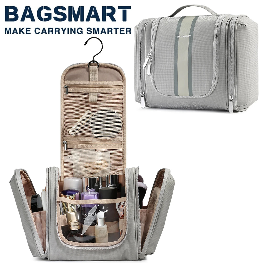 BAGSMART Travel Makeup Organizer