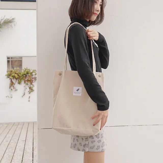 Women Corduroy Canvas Shoulder Bags